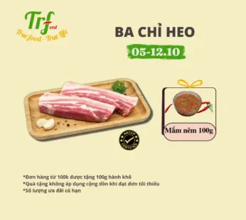 Ba chỉ heo Truefood nhập khẩu 500g