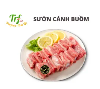 Sườn cánh buồm heo Truefood nhập khẩu 500g dùng xào chua ngọt, nấu canh, nướng tiện lợi